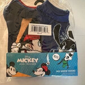 Disney Mickey and Friends No Show Socks